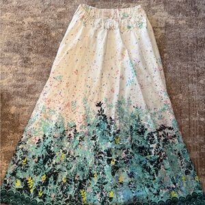 Sigal Elegant Custom Floral Maxi Skirt - Multicolor